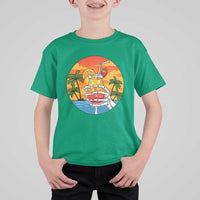 Tropical Skeleton Summerween T Shirt For Kid Beach Cocktail Vacation