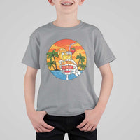 Tropical Skeleton Summerween T Shirt For Kid Beach Cocktail Vacation