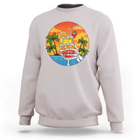 Tropical Skeleton Summerween Sweatshirt Beach Cocktail Vacation