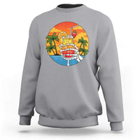 Tropical Skeleton Summerween Sweatshirt Beach Cocktail Vacation