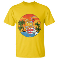 Tropical Skeleton Summerween T Shirt Beach Cocktail Vacation
