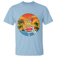 Tropical Skeleton Summerween T Shirt Beach Cocktail Vacation