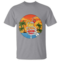 Tropical Skeleton Summerween T Shirt Beach Cocktail Vacation
