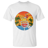 Tropical Skeleton Summerween T Shirt Beach Cocktail Vacation