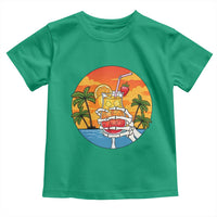 Tropical Skeleton Summerween Toddler T Shirt Beach Cocktail Vacation