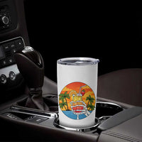 Tropical Skeleton Summerween Tumbler Cup Beach Cocktail Vacation