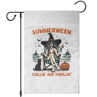 Witchy Beach Summerween Vacation Garden Flag Chillin And Thrillin