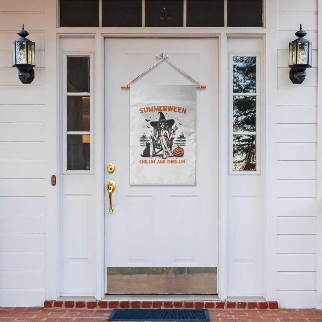 Witchy Beach Summerween Vacation Garden Flag Chillin And Thrillin