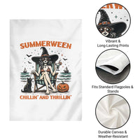 Witchy Beach Summerween Vacation Garden Flag Chillin And Thrillin
