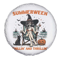 Witchy Beach Summerween Vacation Spare Tire Cover Chillin And Thrillin