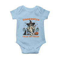 Witchy Beach Summerween Vacation Baby Onesie Chillin And Thrillin