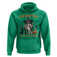 Witchy Beach Summerween Vacation Hoodie Chillin And Thrillin