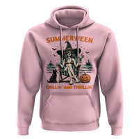 Witchy Beach Summerween Vacation Hoodie Chillin And Thrillin