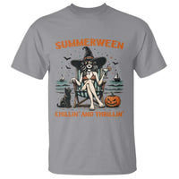 Witchy Beach Summerween Vacation T Shirt Chillin And Thrillin