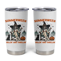 Witchy Beach Summerween Vacation Tumbler Cup Chillin And Thrillin