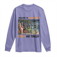 Welcome To Summerween Chillin And Thrillin Long Sleeve Shirt Funny Summer Halloween