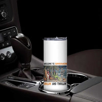 Welcome To Summerween Chillin And Thrillin Skinny Tumbler Funny Summer Halloween