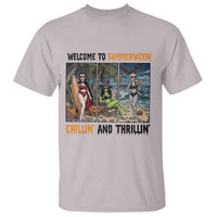 Welcome To Summerween Chillin And Thrillin T Shirt Funny Summer Halloween