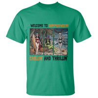 Welcome To Summerween Chillin And Thrillin T Shirt Funny Summer Halloween