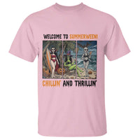 Welcome To Summerween Chillin And Thrillin T Shirt Funny Summer Halloween