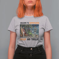 Welcome To Summerween Chillin And Thrillin T Shirt For Women Funny Summer Halloween
