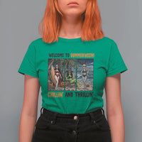 Welcome To Summerween Chillin And Thrillin T Shirt For Women Funny Summer Halloween