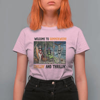 Welcome To Summerween Chillin And Thrillin T Shirt For Women Funny Summer Halloween