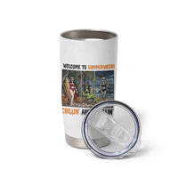 Welcome To Summerween Chillin And Thrillin Tumbler Cup Funny Summer Halloween