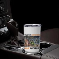 Welcome To Summerween Chillin And Thrillin Tumbler Cup Funny Summer Halloween