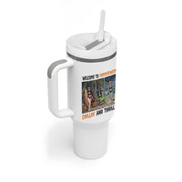 Welcome To Summerween Chillin And Thrillin Tumbler With Handle Funny Summer Halloween