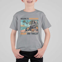 Welcome To Summerween Chillin And Thrillin T Shirt For Kid Spooky Beach Party Gift