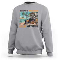 Welcome To Summerween Chillin And Thrillin Sweatshirt Spooky Beach Party Gift