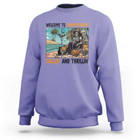 Welcome To Summerween Chillin And Thrillin Sweatshirt Spooky Beach Party Gift