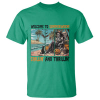 Welcome To Summerween Chillin And Thrillin T Shirt Spooky Beach Party Gift