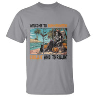 Welcome To Summerween Chillin And Thrillin T Shirt Spooky Beach Party Gift
