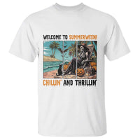 Welcome To Summerween Chillin And Thrillin T Shirt Spooky Beach Party Gift