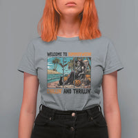 Welcome To Summerween Chillin And Thrillin T Shirt For Women Spooky Beach Party Gift