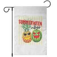 Funny Summerween Fruit Garden Flag Spooky Pineapple Watermelon Graphic