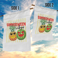 Funny Summerween Fruit Garden Flag Spooky Pineapple Watermelon Graphic