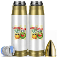 Funny Summerween Fruit Bullet Tumbler Spooky Pineapple Watermelon Graphic
