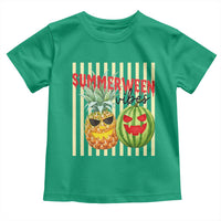Funny Summerween Fruit Toddler T Shirt Spooky Pineapple Watermelon Graphic