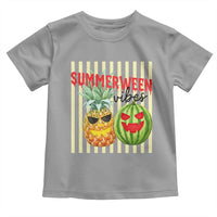Funny Summerween Fruit Toddler T Shirt Spooky Pineapple Watermelon Graphic