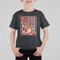 Striped Summer Strawberry T Shirt For Kid Preppy Beach Vibes Graphic