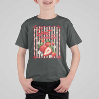 Striped Summer Strawberry T Shirt For Kid Preppy Beach Vibes Graphic