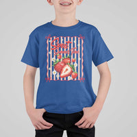 Striped Summer Strawberry T Shirt For Kid Preppy Beach Vibes Graphic