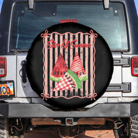 Striped Watermelon Beach Vibes Graphic Spare Tire Cover Slice Of Summer