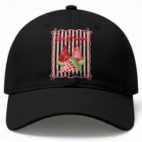 Striped Watermelon Beach Vibes Graphic Baseball Cap Slice Of Summer