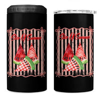 Striped Watermelon Beach Vibes Graphic 4 in 1 Can Cooler Tumbler Slice Of Summer