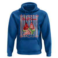 Striped Watermelon Beach Vibes Graphic Hoodie Slice Of Summer