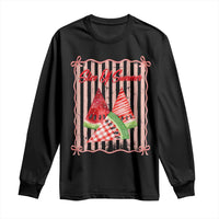 Striped Watermelon Beach Vibes Graphic Long Sleeve Shirt Slice Of Summer